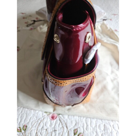 Ms. Bouvier by Abigail Riggs Patent Leather Ltd Edition 34/300 Purse Laptop Bag - Picture 5 of 16